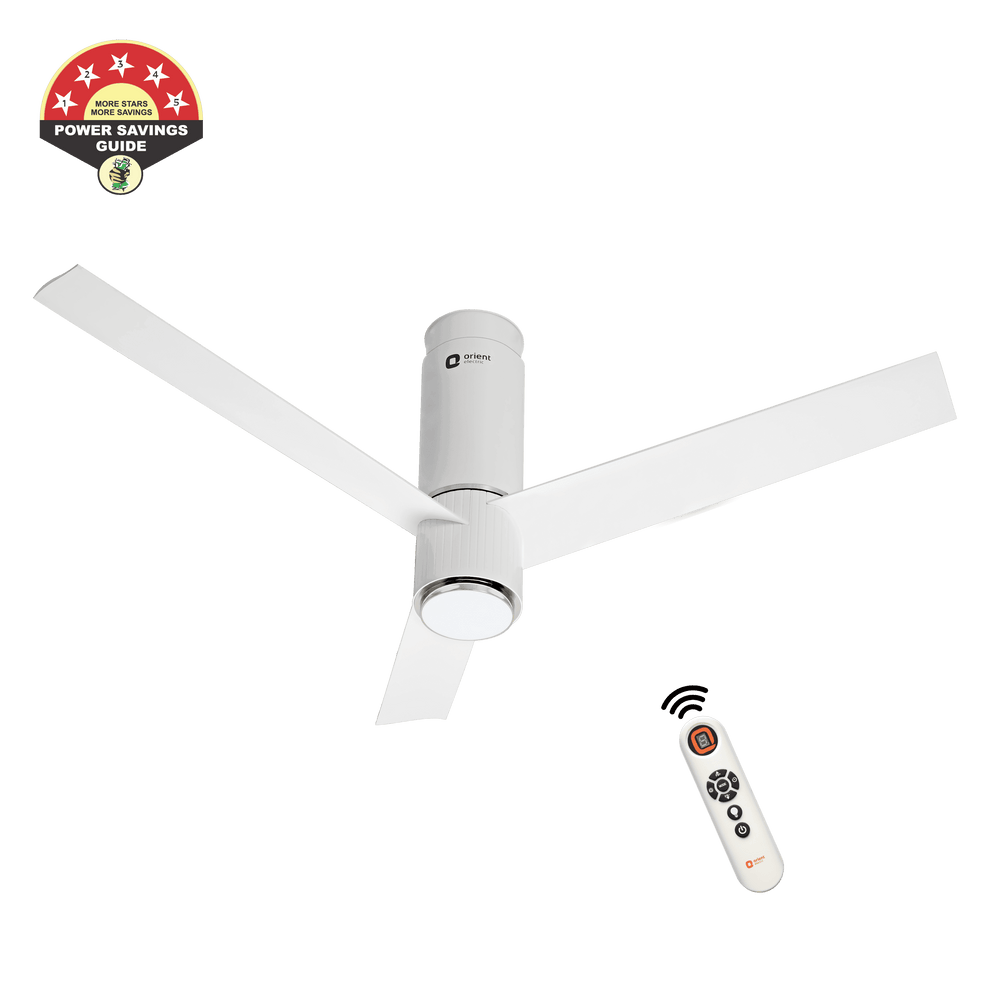 Aeroslim IoT Remote Fan with Light | 5-Year Warranty 1200mm White