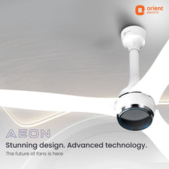 Aeon Antidust BLDC Ceiling Fan | 5-YEAR WARRANTY 1200MM Pixel White