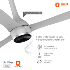 AEON VC Smart BLDC Pro Ceiling Fan | IoT Enabled | 5-Year Warranty 1200MM Pixel White