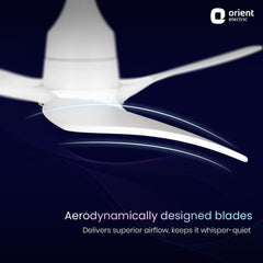Aerosense Smart BLDC Ceiling Fan | 5 Year Warranty Underlight Frost White