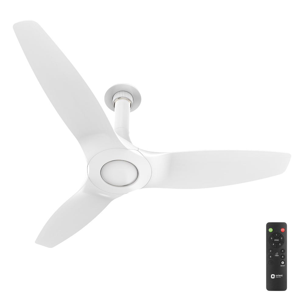 Aeroquiet Neu BLDC Pro Ceiling Fan | Whisper Quiet | Remote Controlled 1230MM White