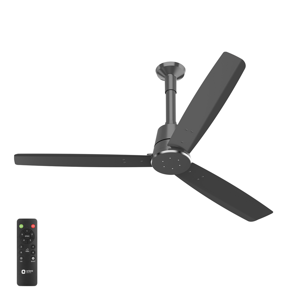 Proton BLDC Fan with Remote | 3-Year Warranty 1200MM Dark Grey