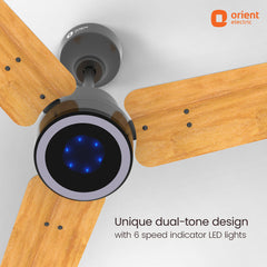 Ecotech Prime CX 5 Star BLDC Ceiling Fan 1200MM Oak Wood