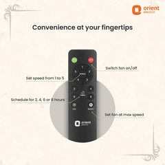 Subaris Underlight Premium Ceiling Fan with Remote | 2-year Warranty 1300MM Antique Gold White