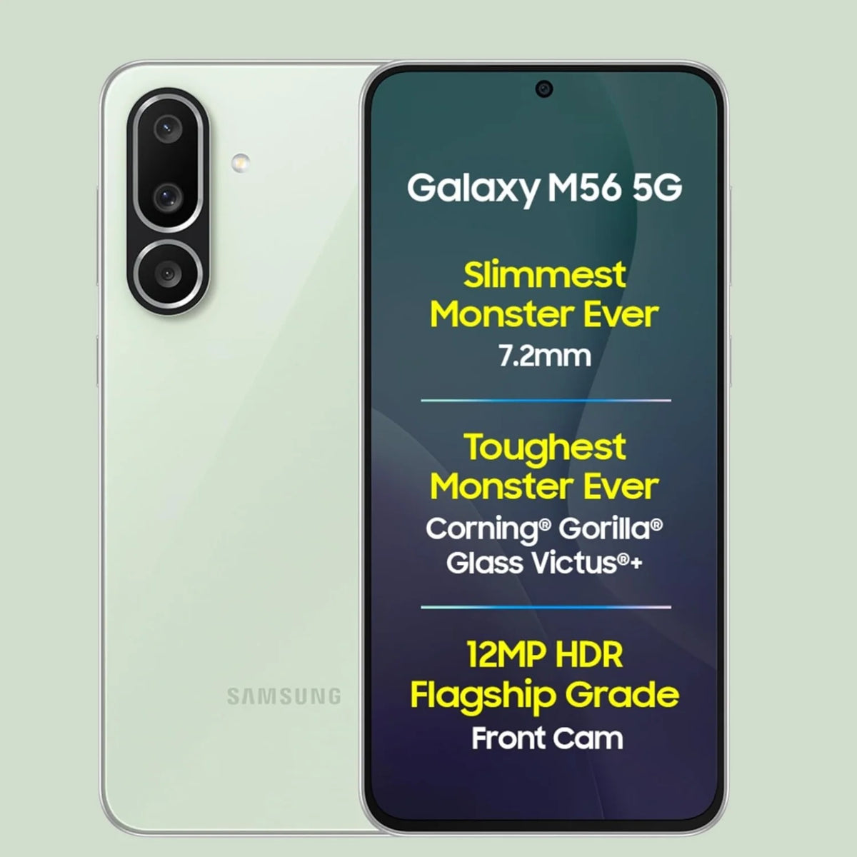 Samsung Galaxy M56 5G (Light Green, 8 GB RAM)