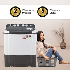 LG 7 Kg 5 Star Wind Jet Dry Semi-Automatic
