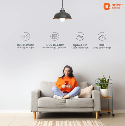 Orient Electric 9W High Glow LED bulb